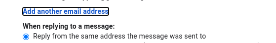 Gmail add another email address